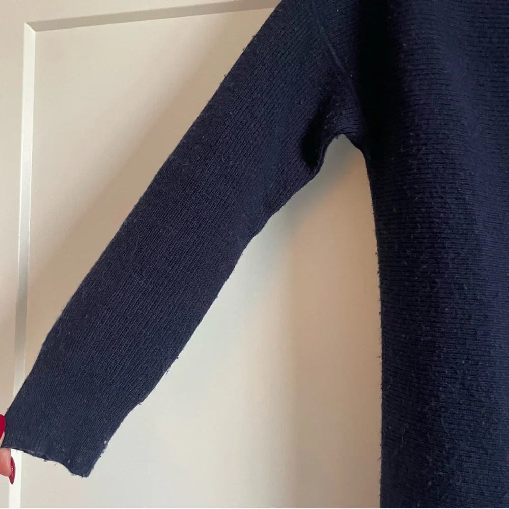 J. Crew Navy wool crew neck sweater
